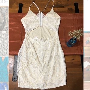 White lace dress